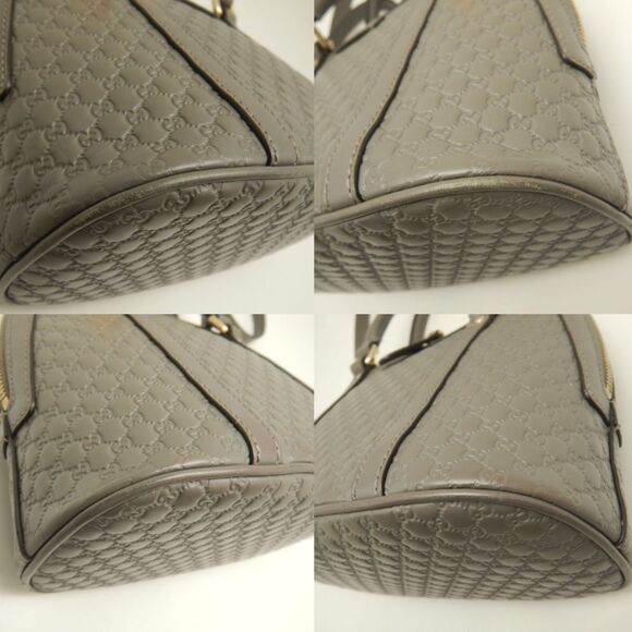 GUCCI Authentic Gray Leather Bag - Picture 7 of 10